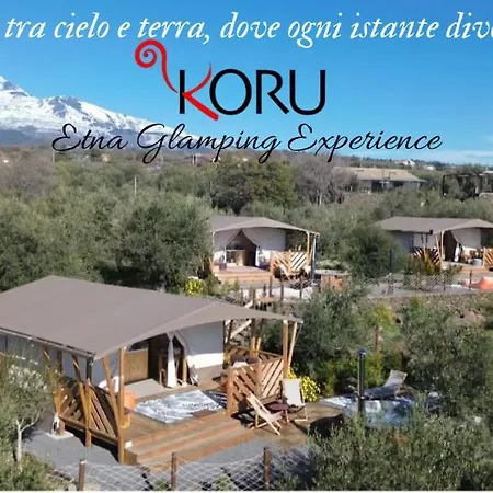 Luxusní stan Koru Etna Glamping - Con Vasca Idromassaggio Privata